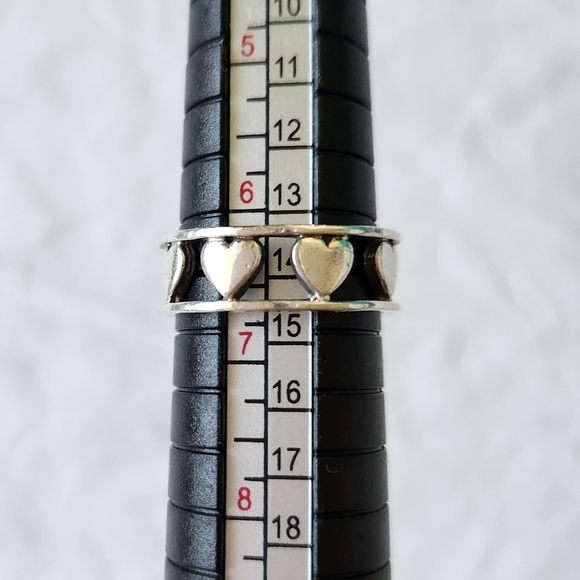 90s silver heart ring - Picture 7 of 8